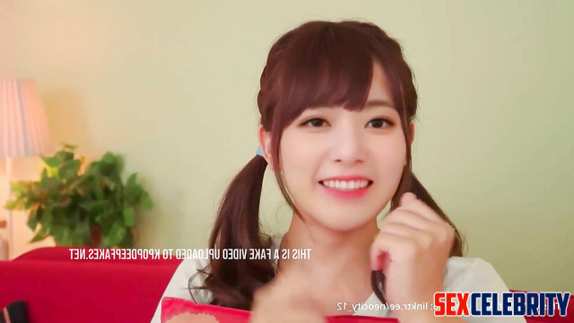 Sakura 사쿠라 IZ*ONE (아이즈원) has fun with vibrator in pussy deepfake 딥페이크