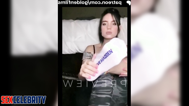 Fake Billie Eilish - Taking off her Socks and Sucking her Feet