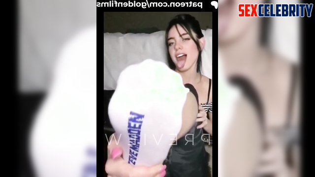 Fake Billie Eilish - Taking off her Socks and Sucking her Feet