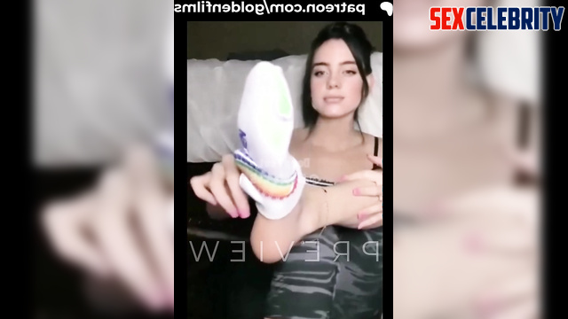 Fake Billie Eilish - Taking off her Socks and Sucking her Feet