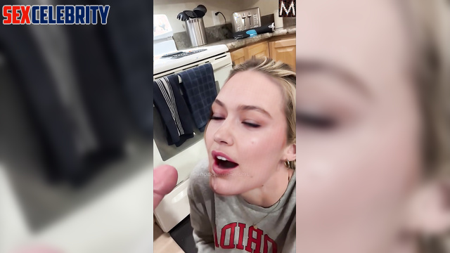 Blonde swallowed your cum with a real pleasure - Gigi Hadid pov fakeapp