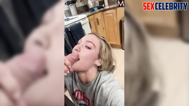 Blonde swallowed your cum with a real pleasure - Gigi Hadid pov fakeapp