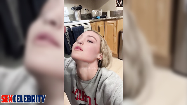 Blonde swallowed your cum with a real pleasure - Gigi Hadid pov fakeapp