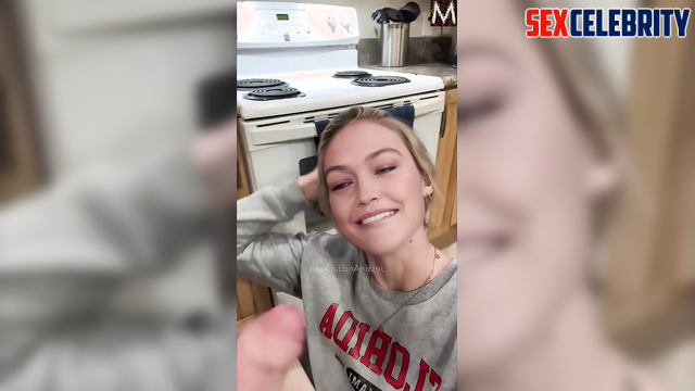 Blonde swallowed your cum with a real pleasure - Gigi Hadid pov fakeapp