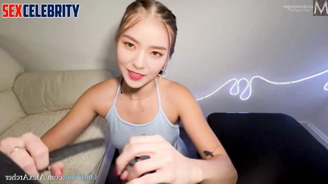 아이린 레드벨벳 topless girl decided to suck your cock this night, Irene A.I.