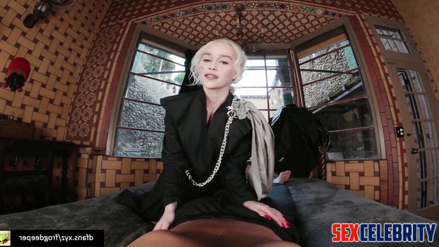 Emilia Clark POV deepfake - Takes off the guy's pants