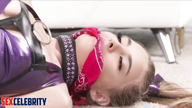 Madison Beer face swap captivates and teaches submissiveness with spanks and a big cock