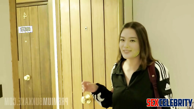 Bukkake party with Seulgi (슬기 레드벨벳) and her friends, smart face change