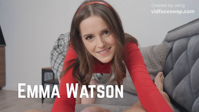 Face Swap Emma Watson Satisfies Herself with Anal Again