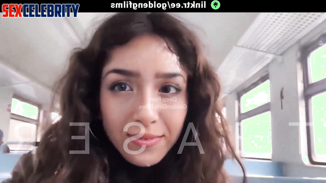 A.I. Pokimane - She gets my Big Load on Her Face in Public Train