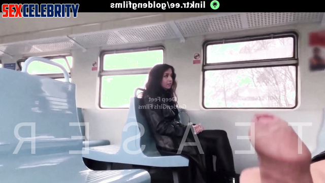 A.I. Pokimane - She gets my Big Load on Her Face in Public Train