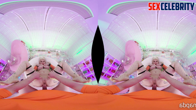 Alanah Pearce fakeapp POV VR in heels and fishnets is waiting for your cock in her anal