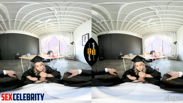 Graduate Hailee Steinfeld fake POV VR celebrates graduation with hot sex