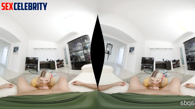 Virtual reality with a dick in her mouth, Elyse Willems deepfake erotic