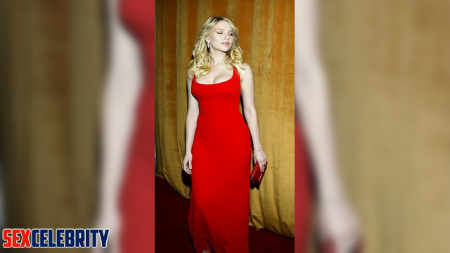 Deepfake Scarlett Johansson in a red dress