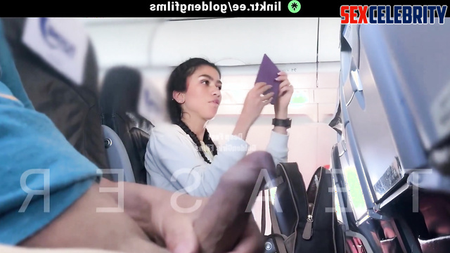 Real Fake Zendaya - Stranger's 2-Min Cumshot After Cock Flash on Plane