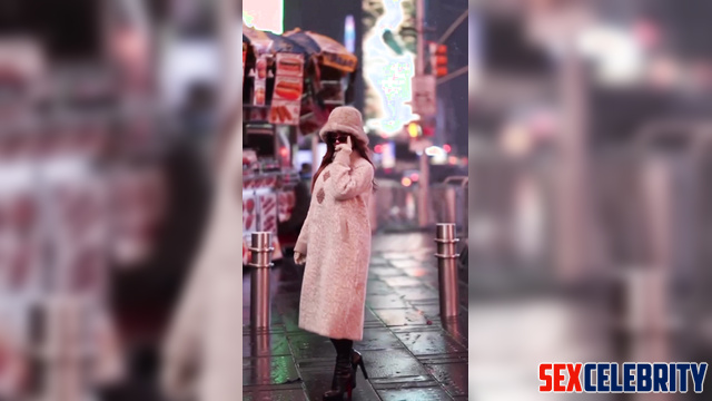 AI Jackie Guerrido does Time Square parking lot blowjob