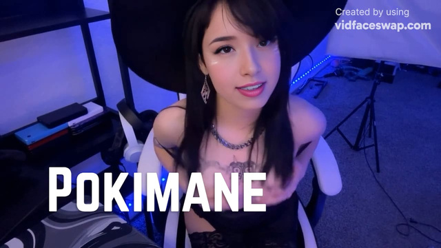 A.I. Pokimane witch girl JOI COUNTDOWN - Cum on my costume