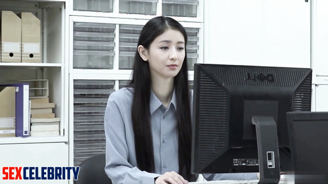 Lunch fingering in the office / Tong Liya (佟丽娅 充满激情的性爱) deepfake video