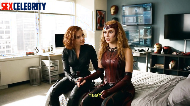 Scarlet Witch and Black Widow are pleasuring each other - A.I.